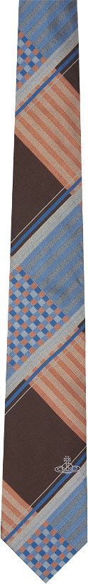 Photo: Vivienne Westwood Blue & Brown Combat Tartan Tie