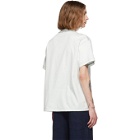 Fumito Ganryu Off-White and Indigo Detachable Square T-Shirt