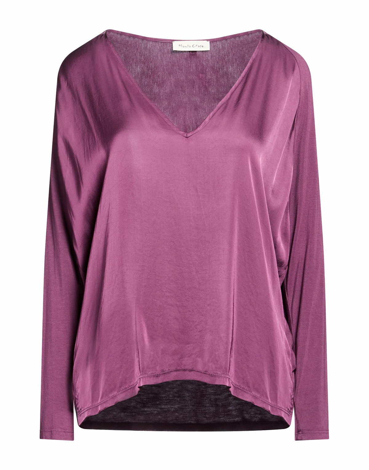 Manila Grace Womens Top Plum