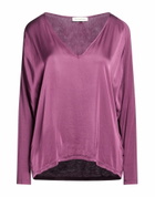 Manila Grace Womens Top Plum