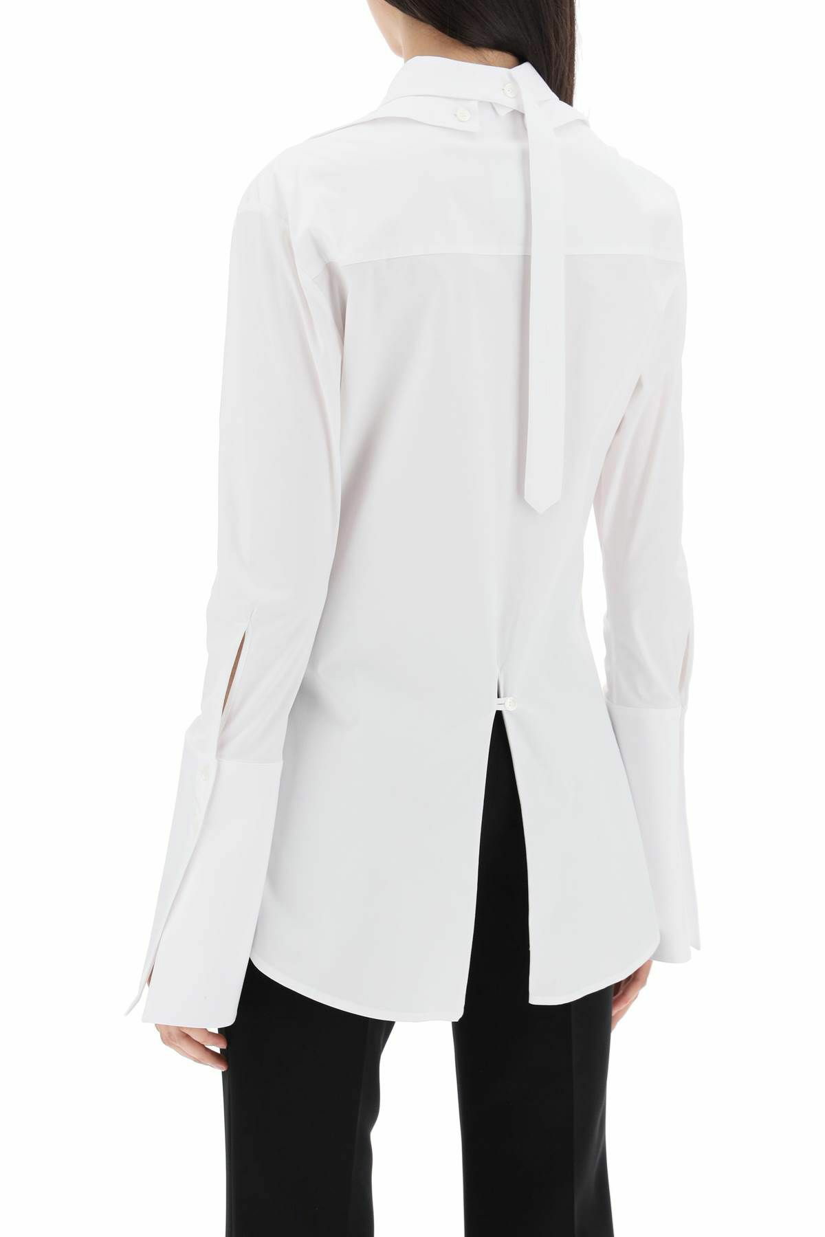 COURREGES modular cotton poplin shirt White Courreges