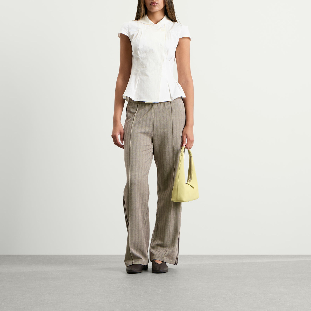 Adidas Women's Tweed Track Pant in Light Brown
