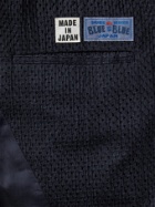 BLUE BLUE JAPAN - Slim-Fit Textured-Cotton Suit Jacket - Blue - M