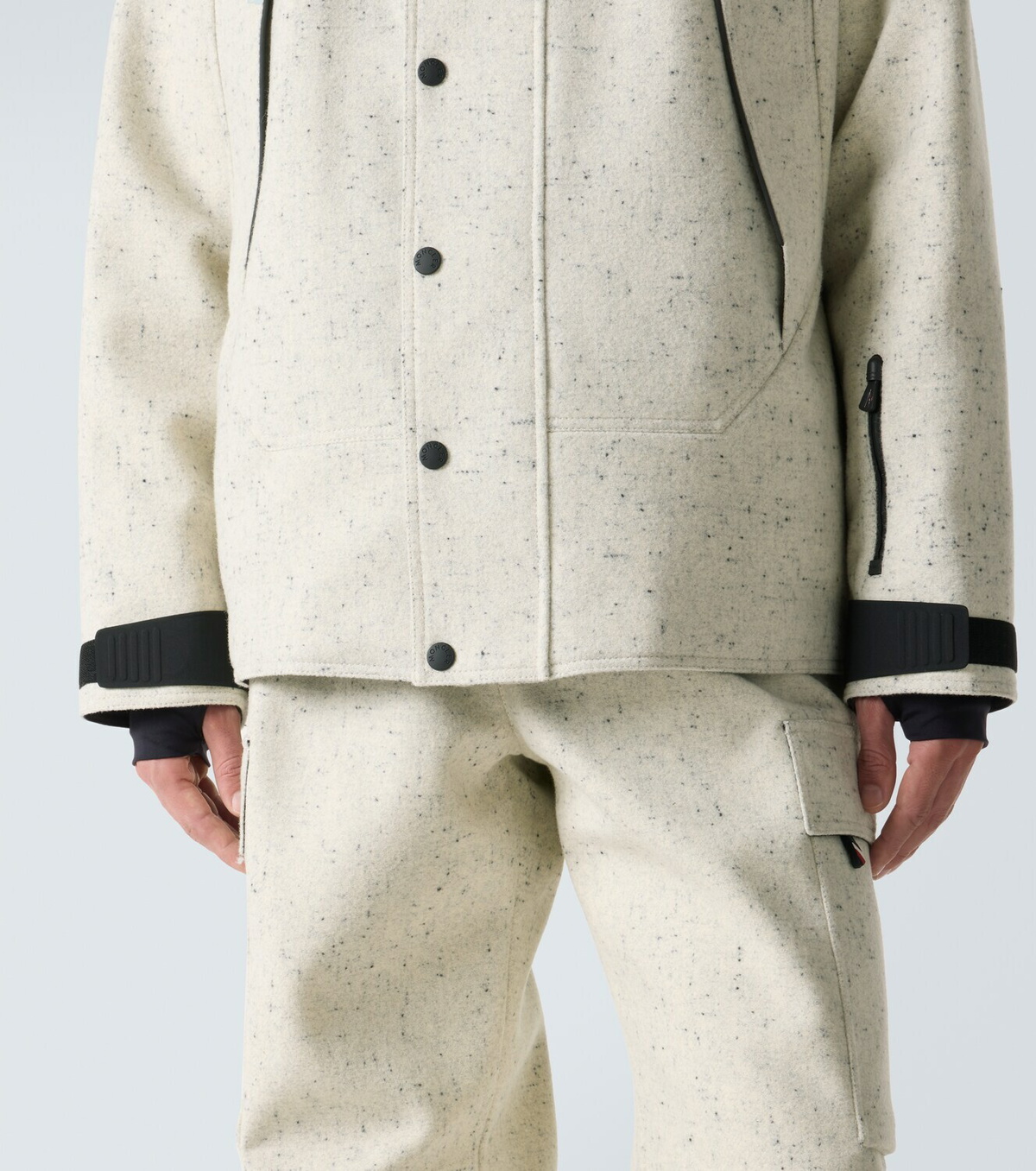 Moncler Grenoble Marnaz hooded virgin wool down ski jacket