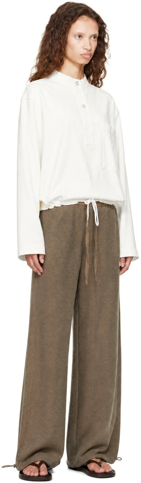 Studio Nicholson Off-White Baye Polo Shirt