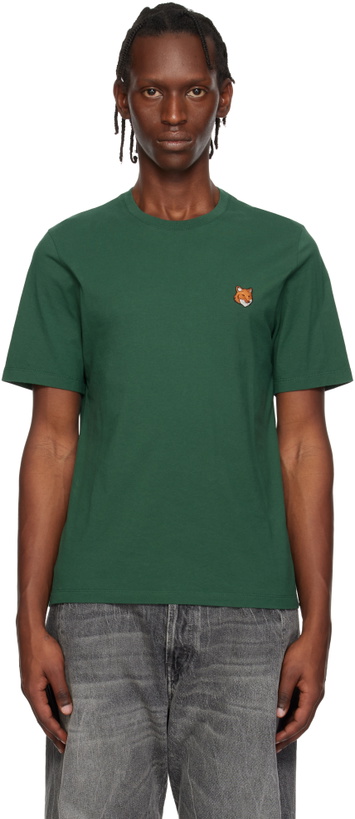 Photo: Maison Kitsuné Green Fox Head Regular T-shirt