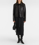 Lemaire Wool-blend midi skirt