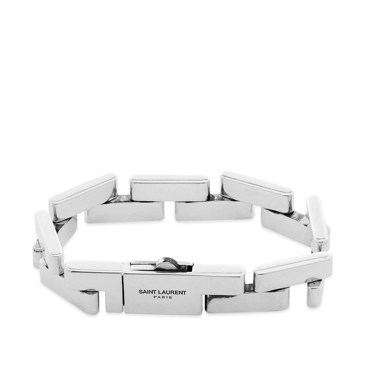 Photo: Saint Laurent Rectangle Link Bracelet