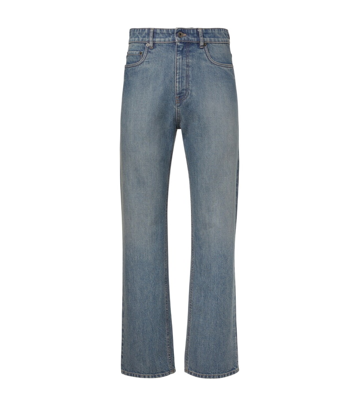 Photo: Miu Miu Logo straight jeans