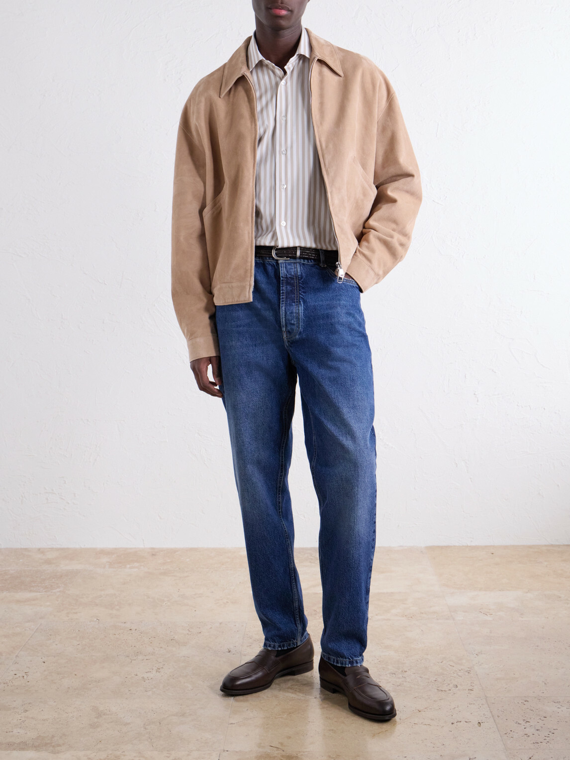 De Petrillo - Striped Cotton-Poplin Shirt - White