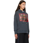 Off-White Gray Flowers Field Skate Hoodie