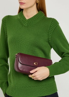 Coach Brook Leather Shoulder bag - Burgundy - One Size