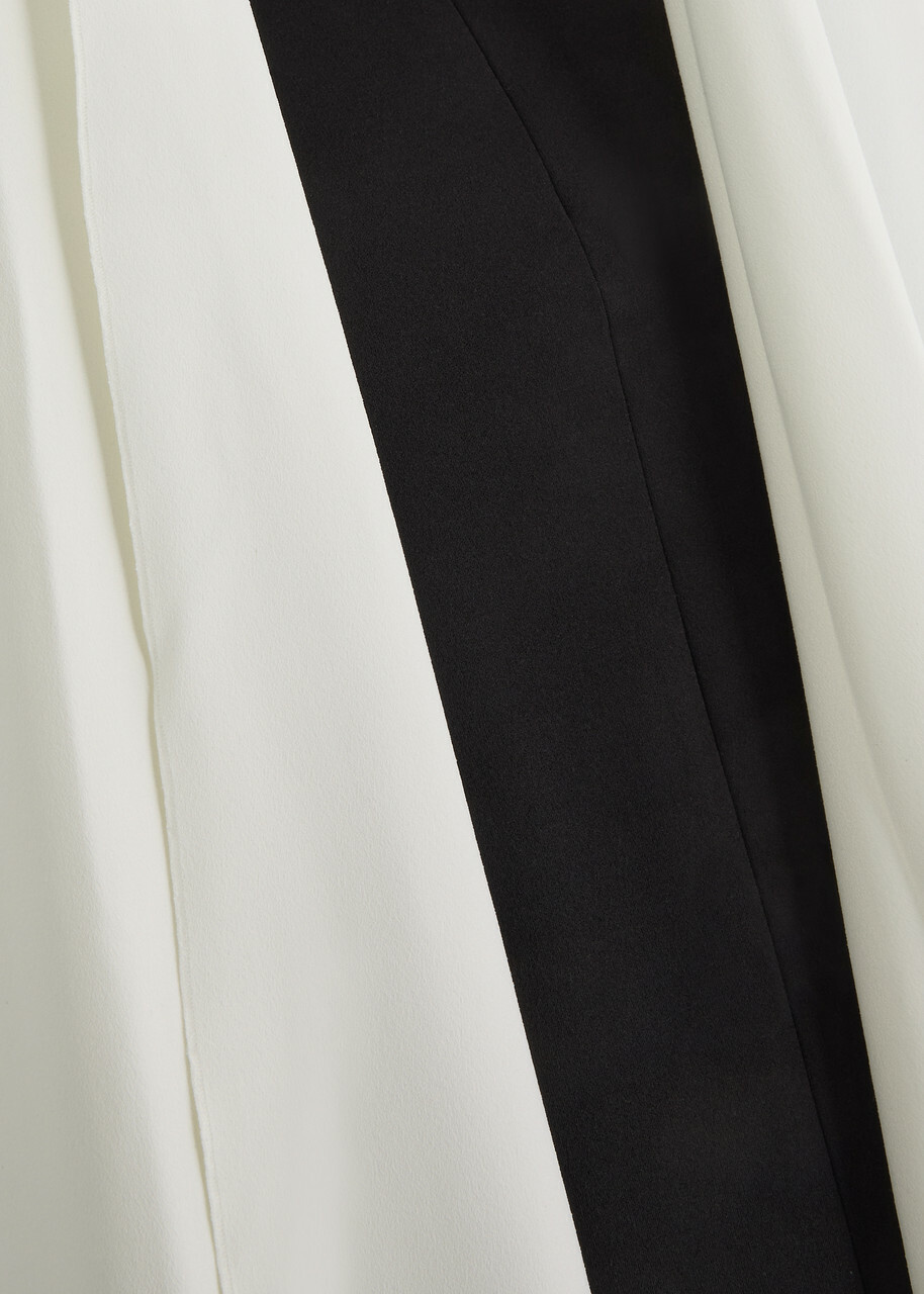 Solace London Ainhoa Scarf-effect Strapless Gown Black