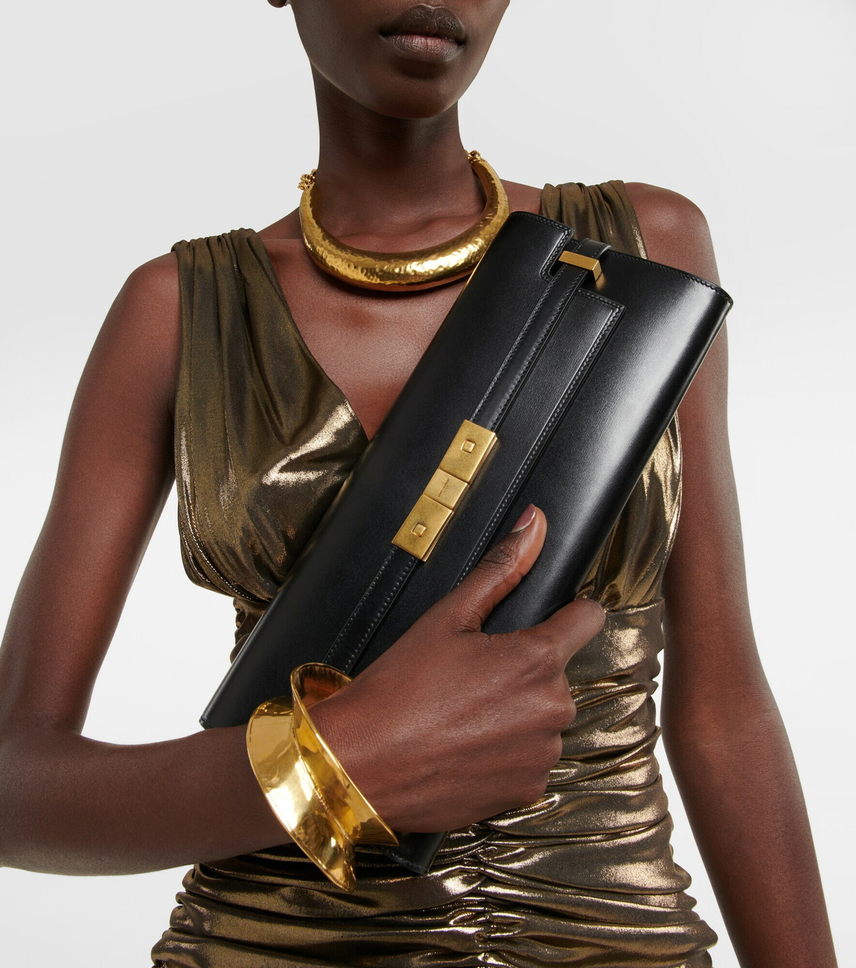 Saint Laurent - Manhattan leather clutch Saint Laurent