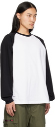 WTAPS Black & White Cut & Sewn 11 Long Sleeve T-shirt