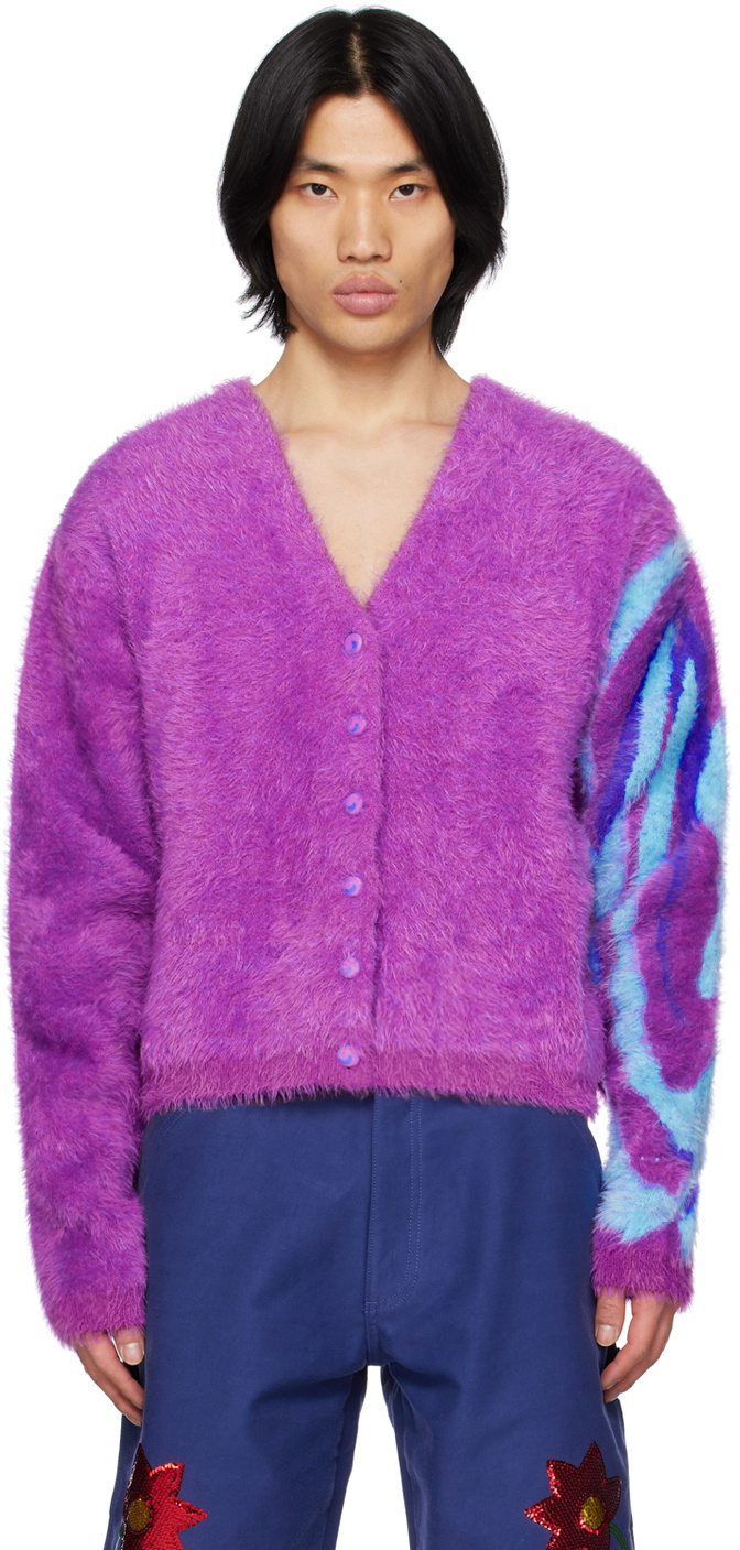 Sky High Farm Workwear Purple Swirl Cardigan Sky High Farm Workwear