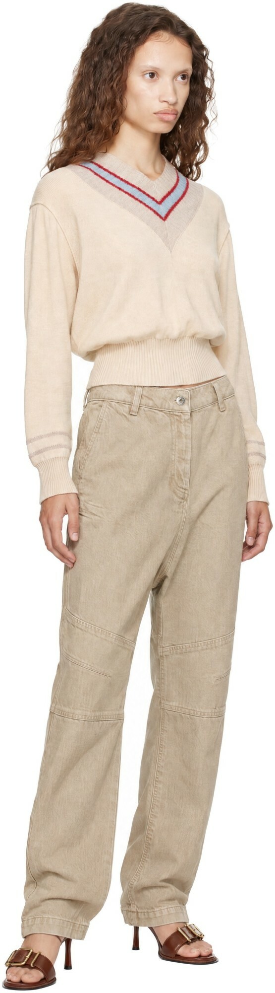 KNWLS Beige Astra Jeans