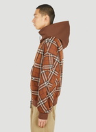 Burberry - Check Hooded Jacket in Brown