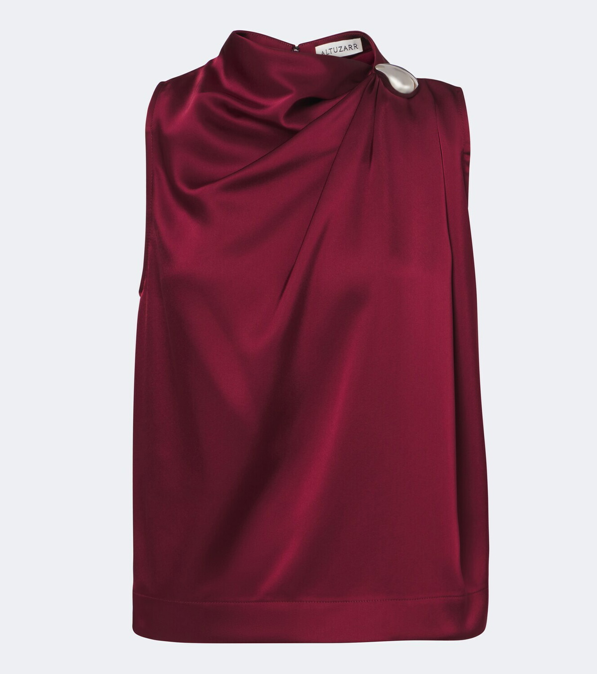 Altuzarra Alden draped satin top