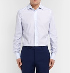 Ermenegildo Zegna - Light-Blue Gingham Cotton-Poplin Shirt - Men - Light blue