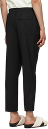 Tom Wood Black Wool Elastic Trousers