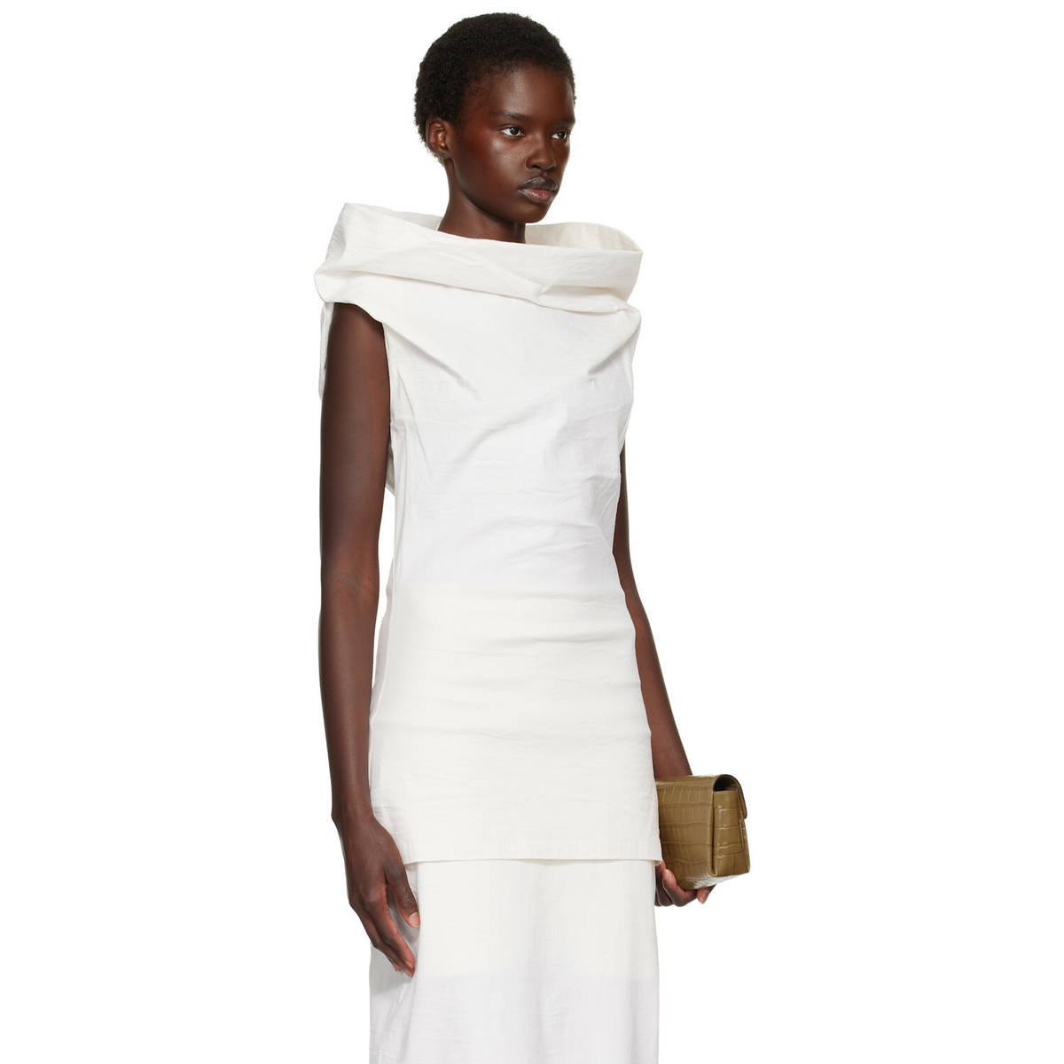 ISSEY MIYAKE Off-White Allow Top