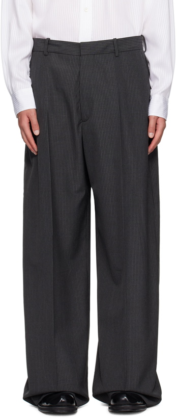 Photo: Acne Studios Gray Tailored Trousers