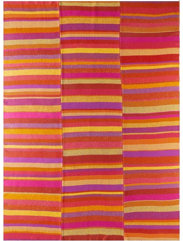 Photo: The Elder Statesman Multicolor Stripe Super Soft Blanket