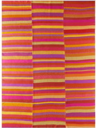 The Elder Statesman Multicolor Stripe Super Soft Blanket