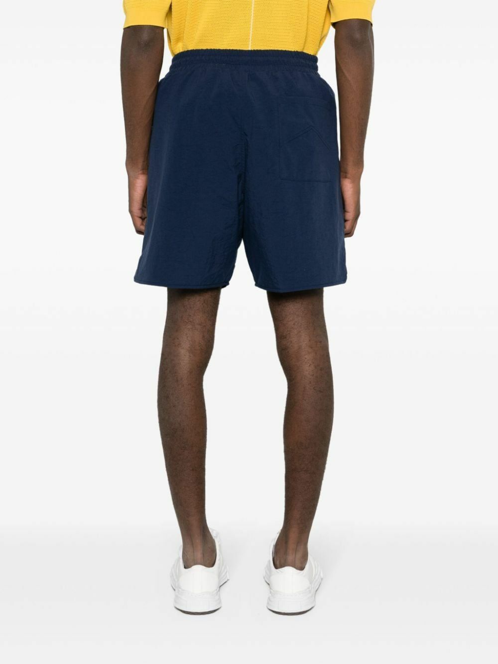 RHUDE Blue Logo-Print Shorts