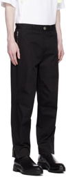 Lanvin Black Biker Trousers