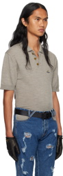 Vivienne Westwood Gray Embroidered Polo