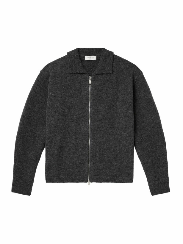 Photo: LE 17 SEPTEMBRE - Knitted Zip-Up Cardigan - Gray
