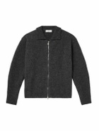 LE 17 SEPTEMBRE - Knitted Zip-Up Cardigan - Gray