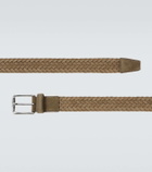Tod's Braided suede belt