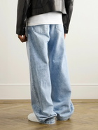 Versace - Straight-Leg Distressed Jeans - Blue