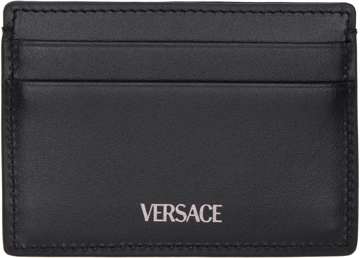 【関税込み】Versace ブラック 'La Medusa' カードケース La Medusa Card Case Black,Gold | VERSACE US