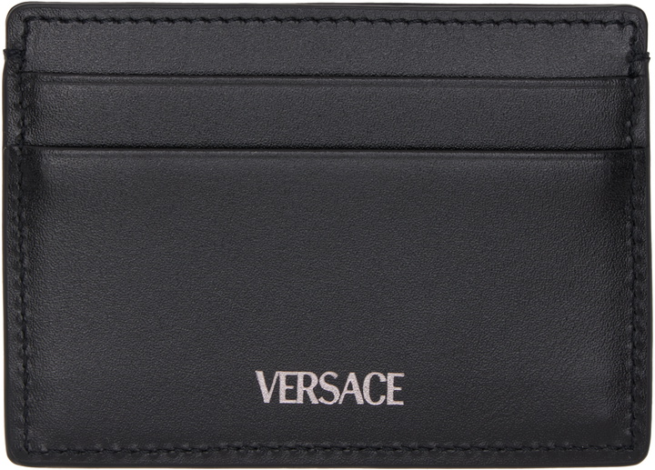Photo: Versace Black Barocco Jacquard Card Holder