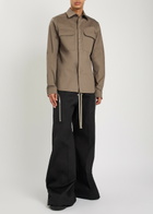 Rick Owens Heizer Belas Cotton-poplin Trousers Black
