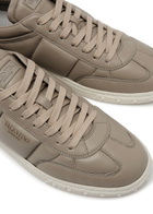 Valentino Upvillage Padded Leather Sneakers Beige