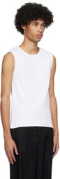 Róhe White Crewneck Tank Top