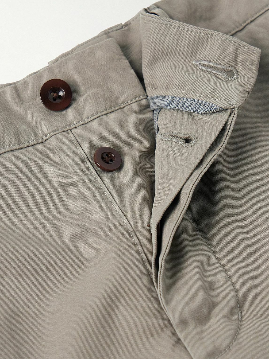 Sid Mashburn - Field Slim-Fit Straight-Leg Garment-Dyed Cotton-Twill Chinos - Green