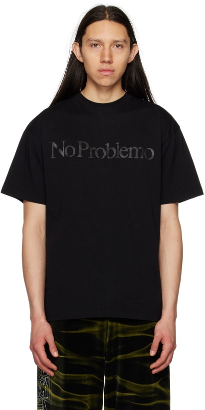 Photo: Aries Black 'No Problemo' T-Shirt
