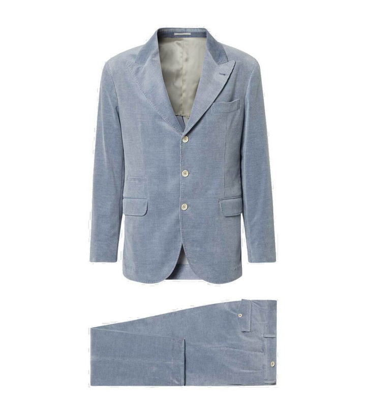 Photo: Brunello Cucinelli Cotton and cashmere suit