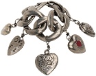 Marni Silver Heart Charm Bracelet