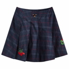 Brain Dead Women's Mesa Pleated Skirt in Blue Multi