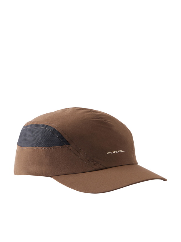 Photo: Portal - Planar Logo-Print Mesh-Trimmed Recycled-Shell Cap