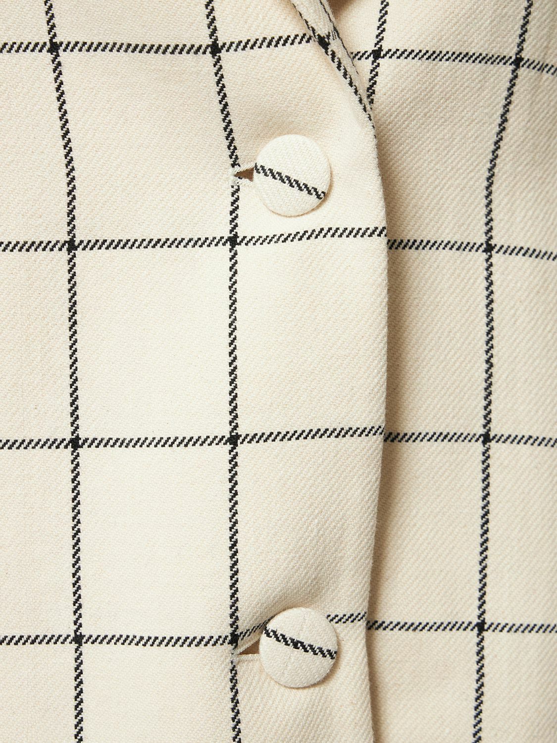 ROCHAS Macro Check Canvas Over Jacket