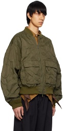 F/CE.® Khaki Embossed Bomber Jacket