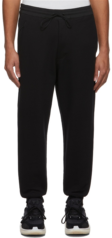 Photo: Y-3 Black French Terry Cuffed Lounge Pants
